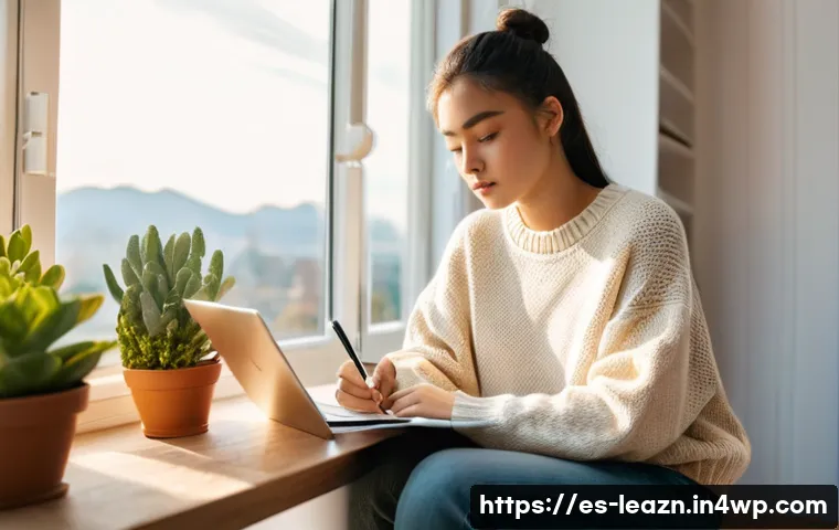 자기 주도 학습을 위한 전략적 계획 수립 - **Prompt:** A young woman, around 18-20 years old, with a determined and thoughtful expression, is s...